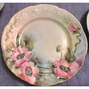 Antique B.R.C. Voltaire Germany‎ Hand Painted Floral Plate 1902